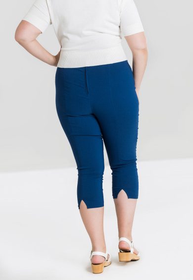 Tina Capris Blue – Trousers | Kitty Darling