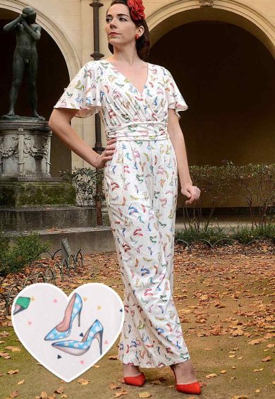 Esther Stiletto White Jumpsuit – Shop now at Kitty Darling