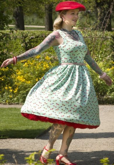 Amanda Picasso Sausage Dog Flared Dress – Dresses | Kitty Darling