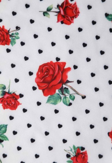 Darlene Retro Heart & Rose Dress – Dresses | Kitty Darling