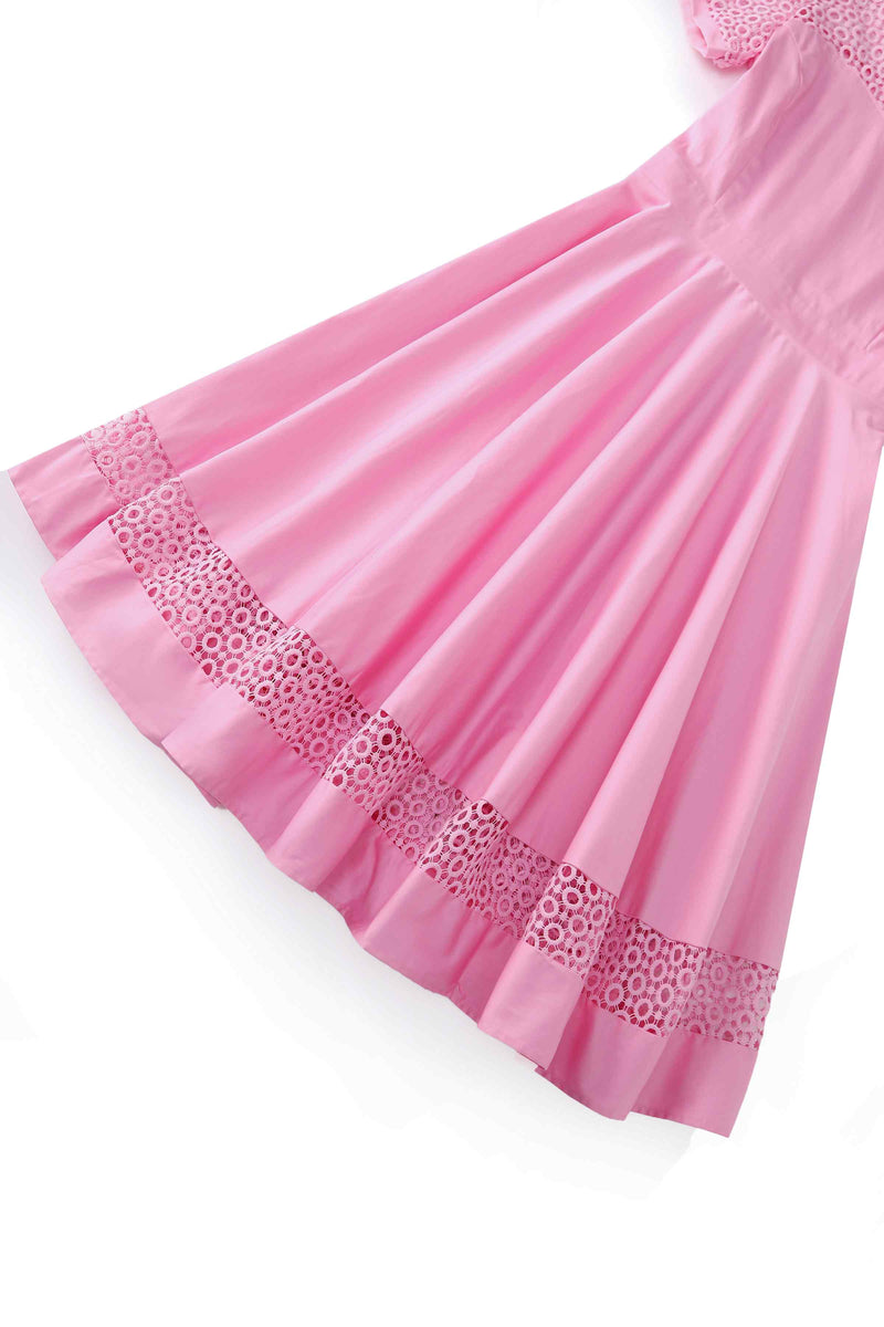 Tess Light Pink Crochet Lace Formal Dress Tess Light Pink Crochet Lace Formal Dress Shop now at Kitty Darling