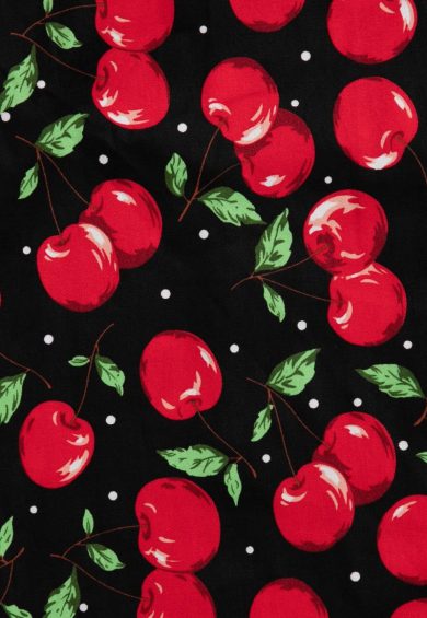 May Crossover Bust Cherry Swing Dress – Dresses | Kitty Darling