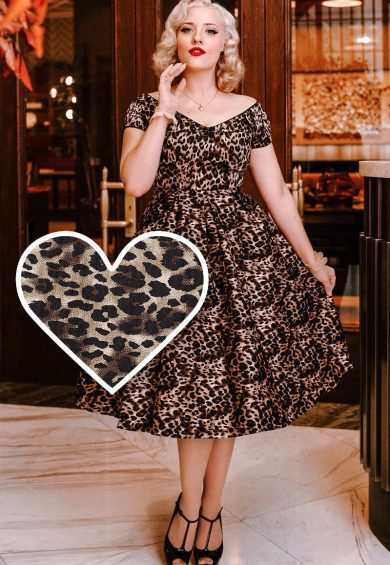 Lily Swing Dress in Leopard Print – Shop now at Kitty Darling
