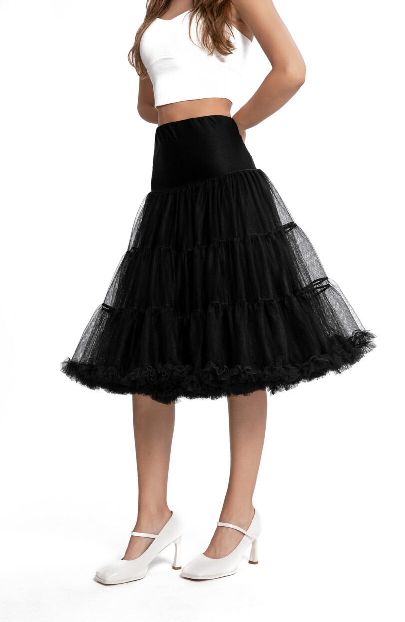 Fluffy Petticoat in Black  Shop now at Kitty Darling