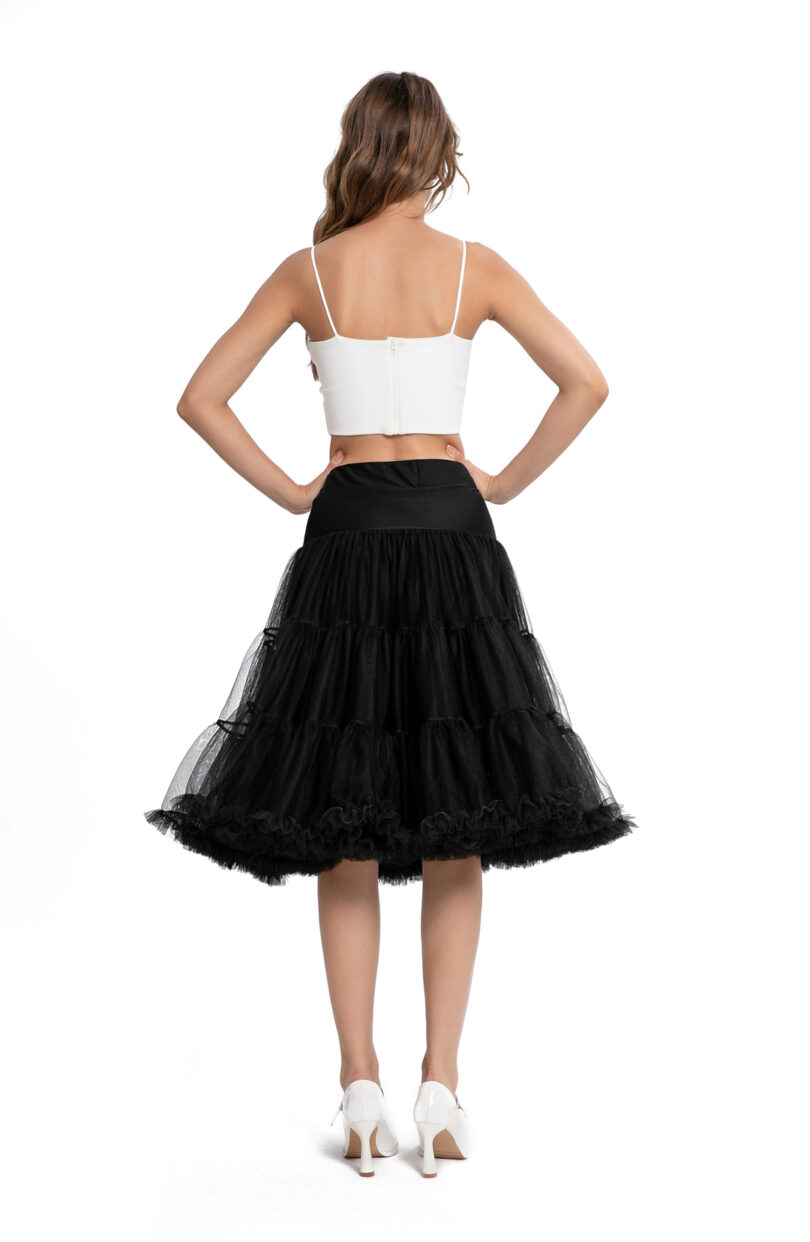 Fluffy Petticoat in Black  Shop now at Kitty Darling