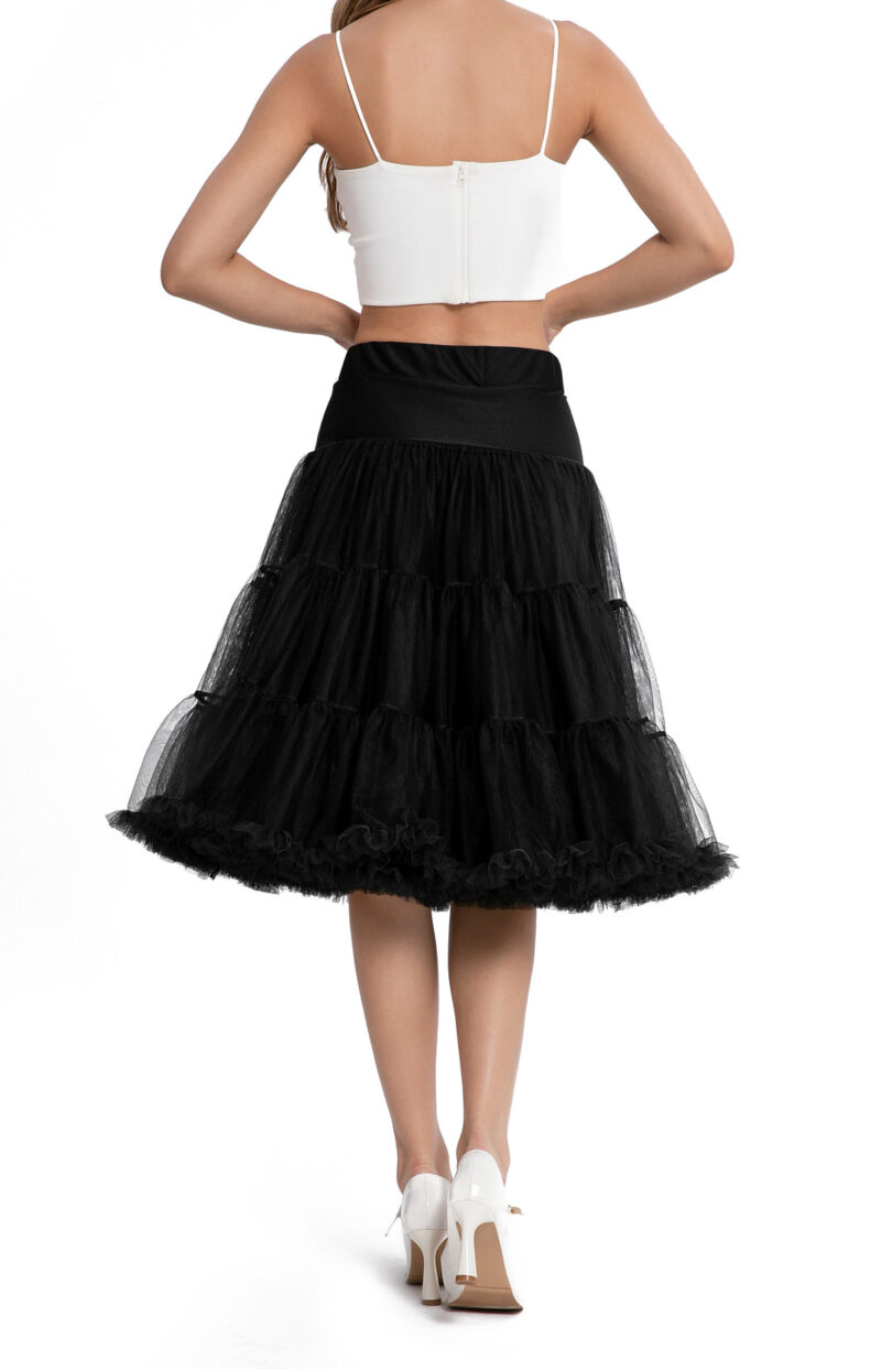 Fluffy Petticoat in Black  Shop now at Kitty Darling