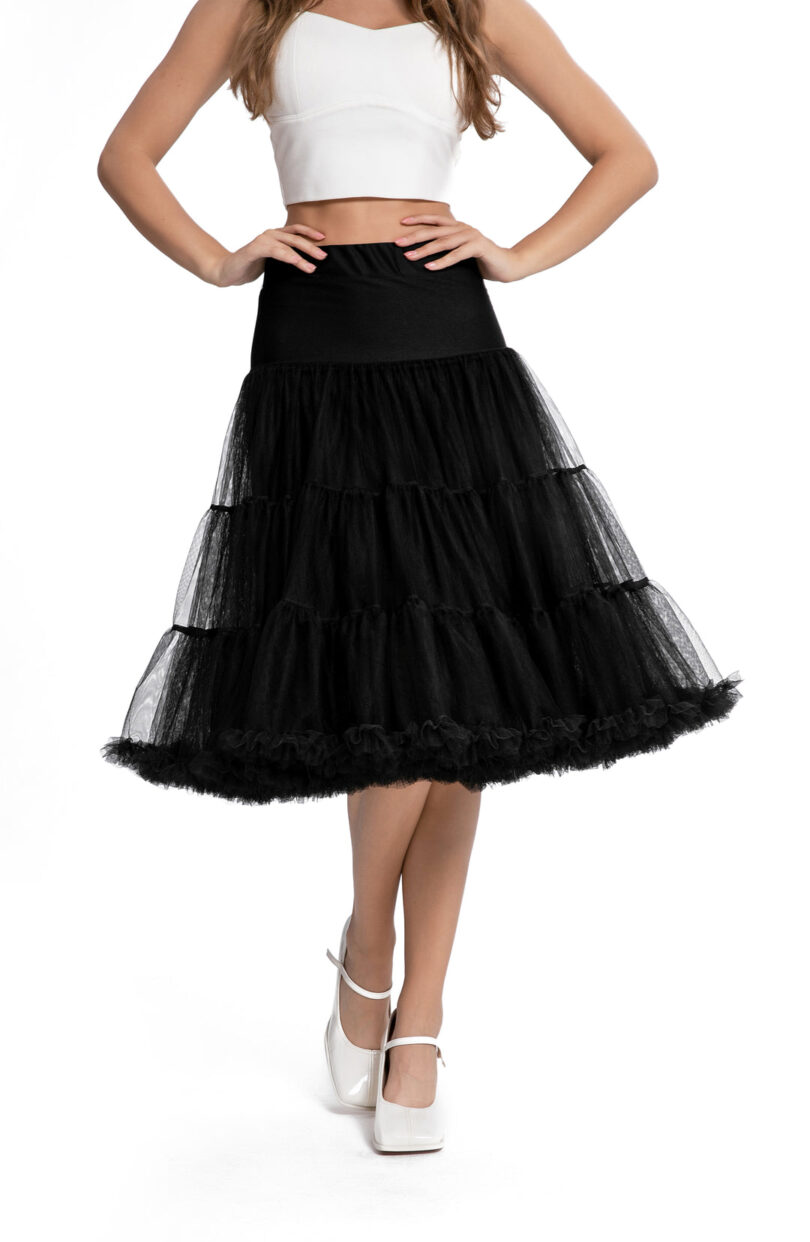 Fluffy Petticoat in Black  Shop now at Kitty Darling