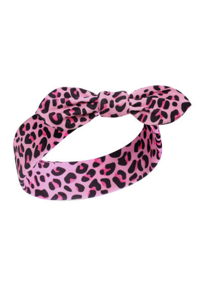 50's Inspired Quirky Headband in Pink Leopard Print – Bandanas & Headties | Kitty Darling