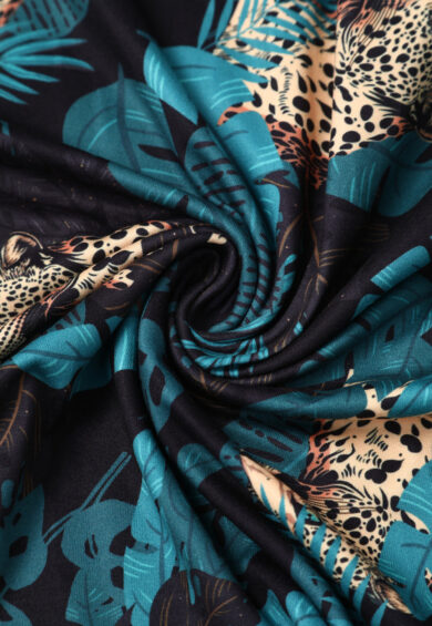 Georgina Wild Elegance Wrap Dress Cheetah & Palm Print – Dresses | Kitty Darling