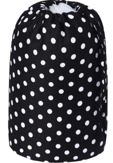 Petticoat String Tie Bag in Black with White Polka Dots – Petticoats & Pettipants | Kitty Darling