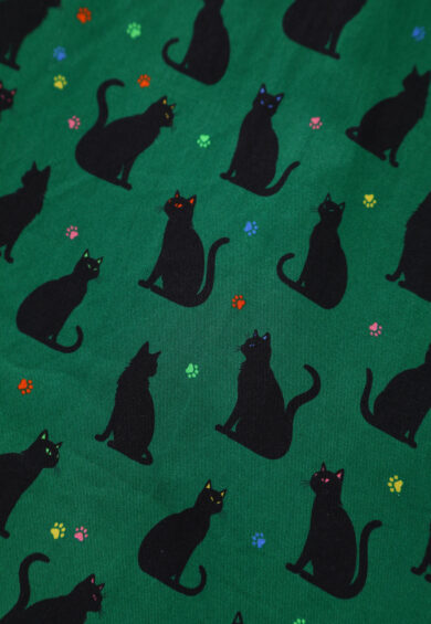 Penelope II Green Rockabilly Black Cat Print Shirt Dress – Dresses | Kitty Darling