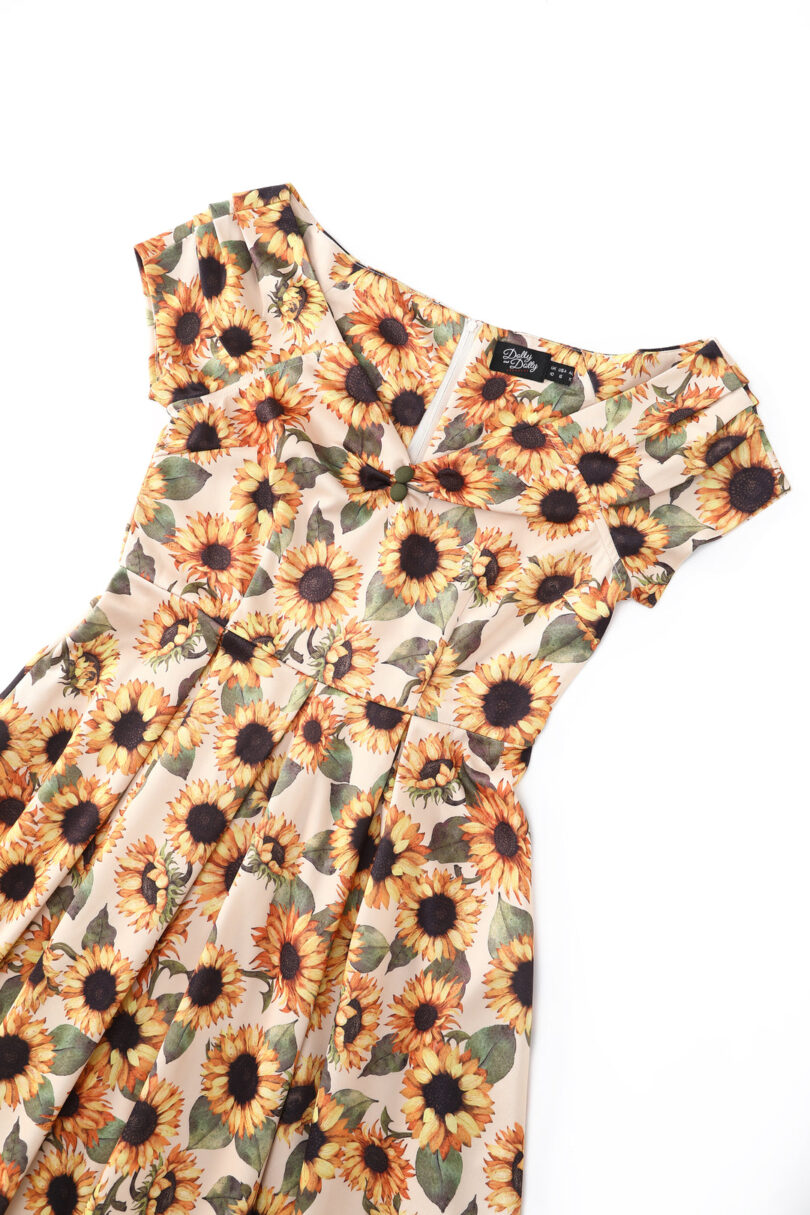 Lily Sunflower Off Shoulder Dress  Shop now at Kitty Darling