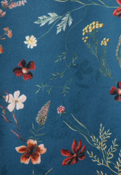 Lily Turquoise with Floral Print Swing Dress – Dresses | Kitty Darling