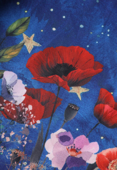 Amanda Blue Vintage-Inspired Cat Midnight Garden Swing Dress – Swing Dresses | Kitty Darling