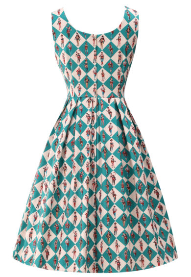 Amanda Green Vintage Circus Swing Dress – Dresses | Kitty Darling