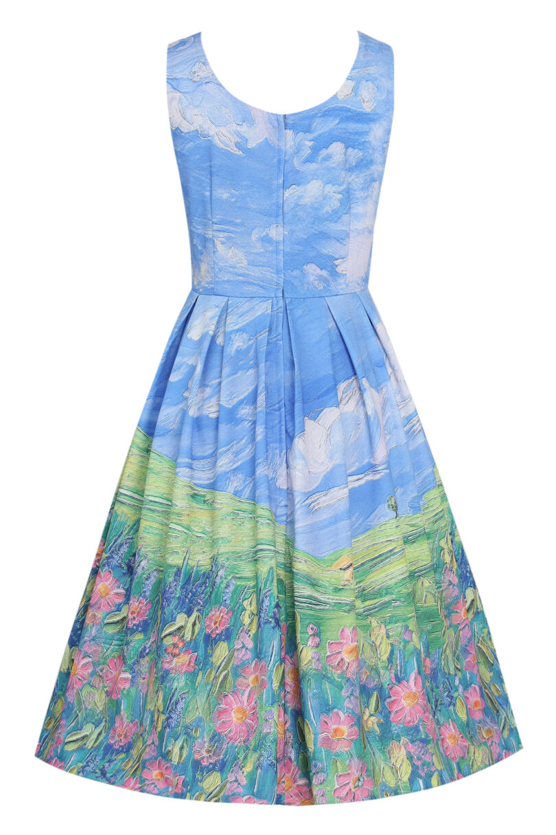 Amanda Whimsical Cat in Bloom Dress  Shop now at Kitty Darling