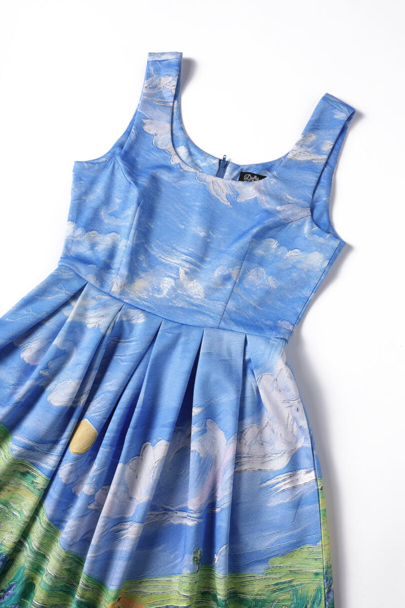 Amanda Whimsical Cat in Bloom Dress  Shop now at Kitty Darling