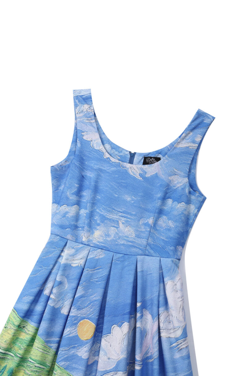 Amanda Whimsical Cat in Bloom Dress  Shop now at Kitty Darling