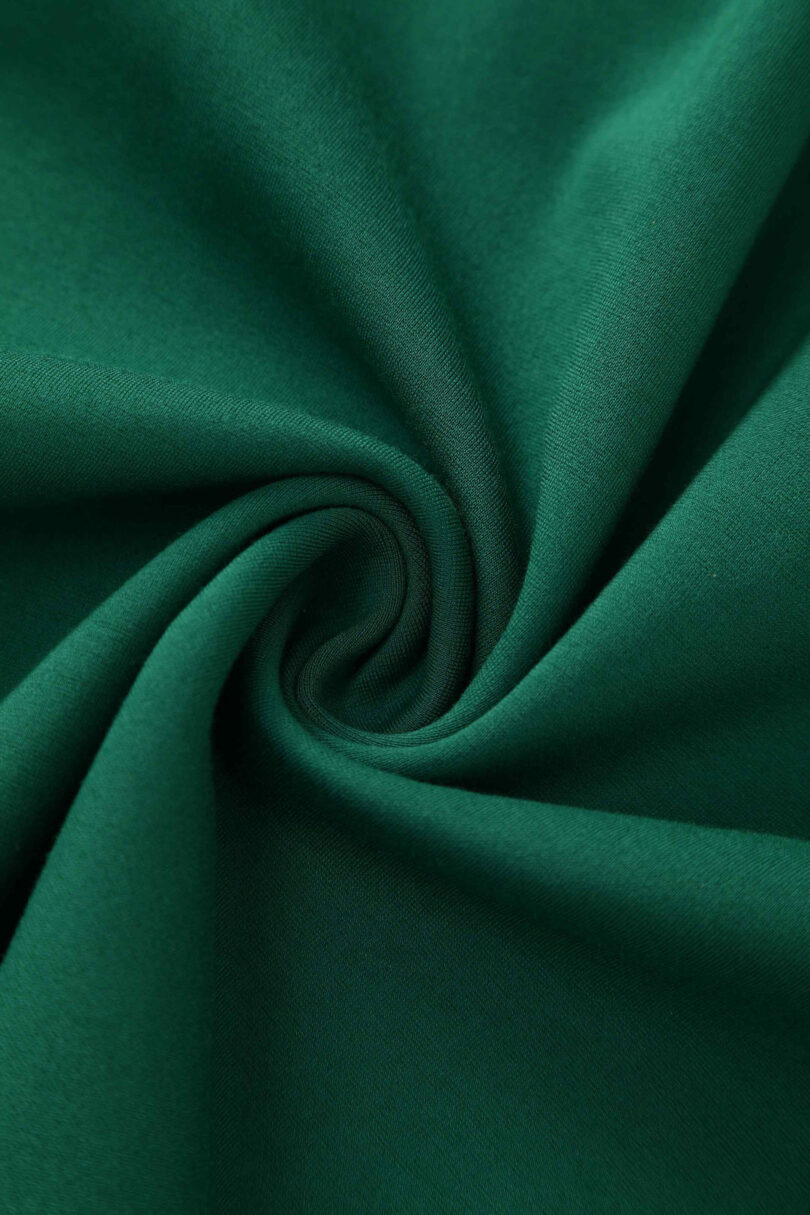 Beverly Emerald Green Cross-Over-Off-Shoulder Midi Dress  Shop now at Kitty Darling