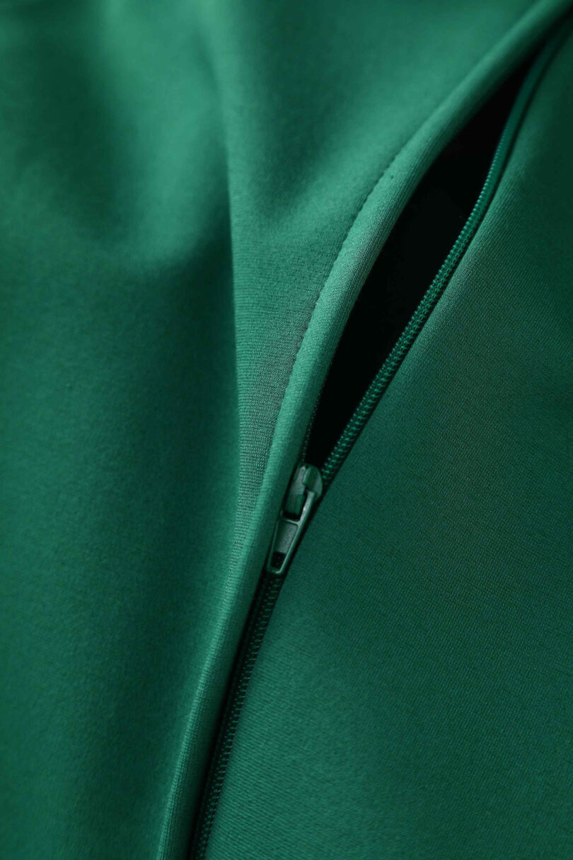 Beverly Emerald Green Cross-Over-Off-Shoulder Midi Dress  Shop now at Kitty Darling