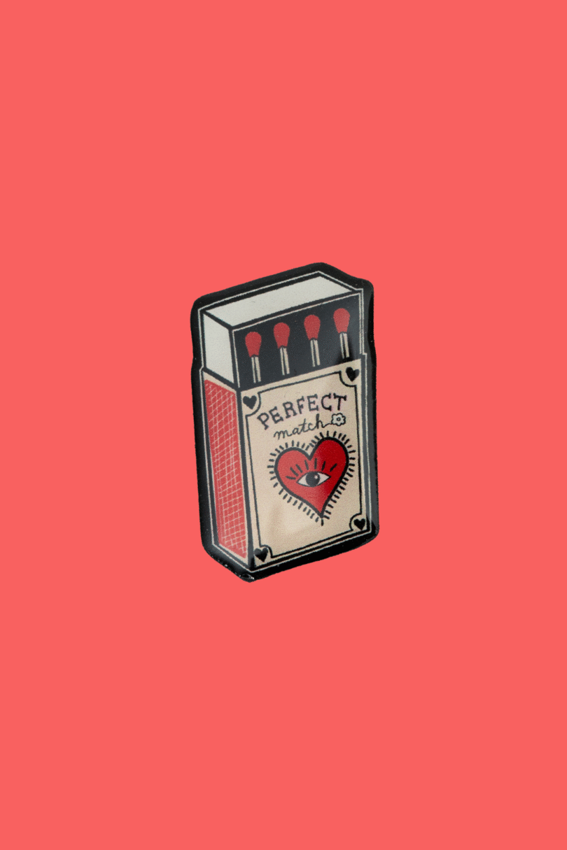 Match Box Pin  Shop now at Kitty Darling