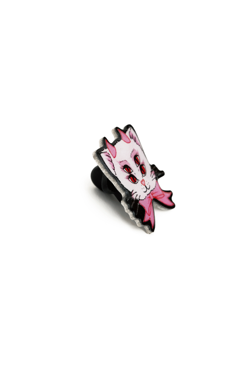4 Eyed Kitty Pin  Shop now at Kitty Darling