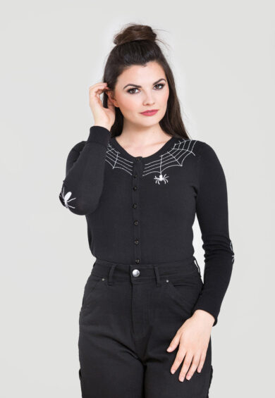 Spider Cardigan – Tops | Kitty Darling