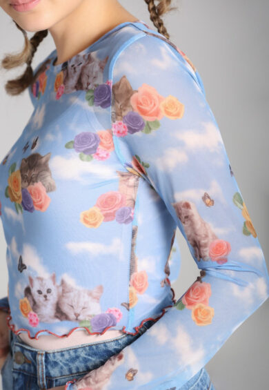 Kitsch Kitty Top – Tops | Kitty Darling