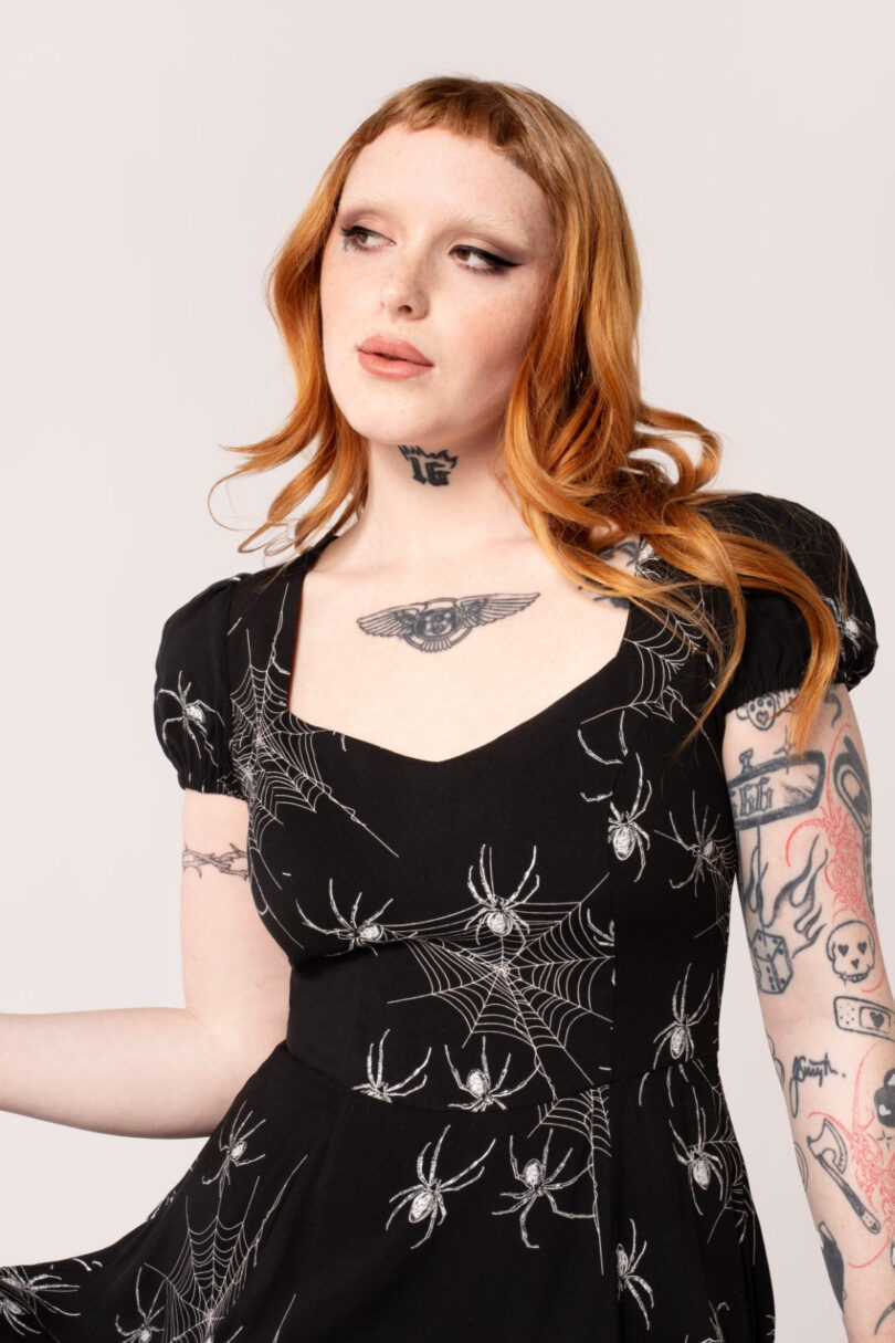Grungy Spider Dress  Shop now at Kitty Darling
