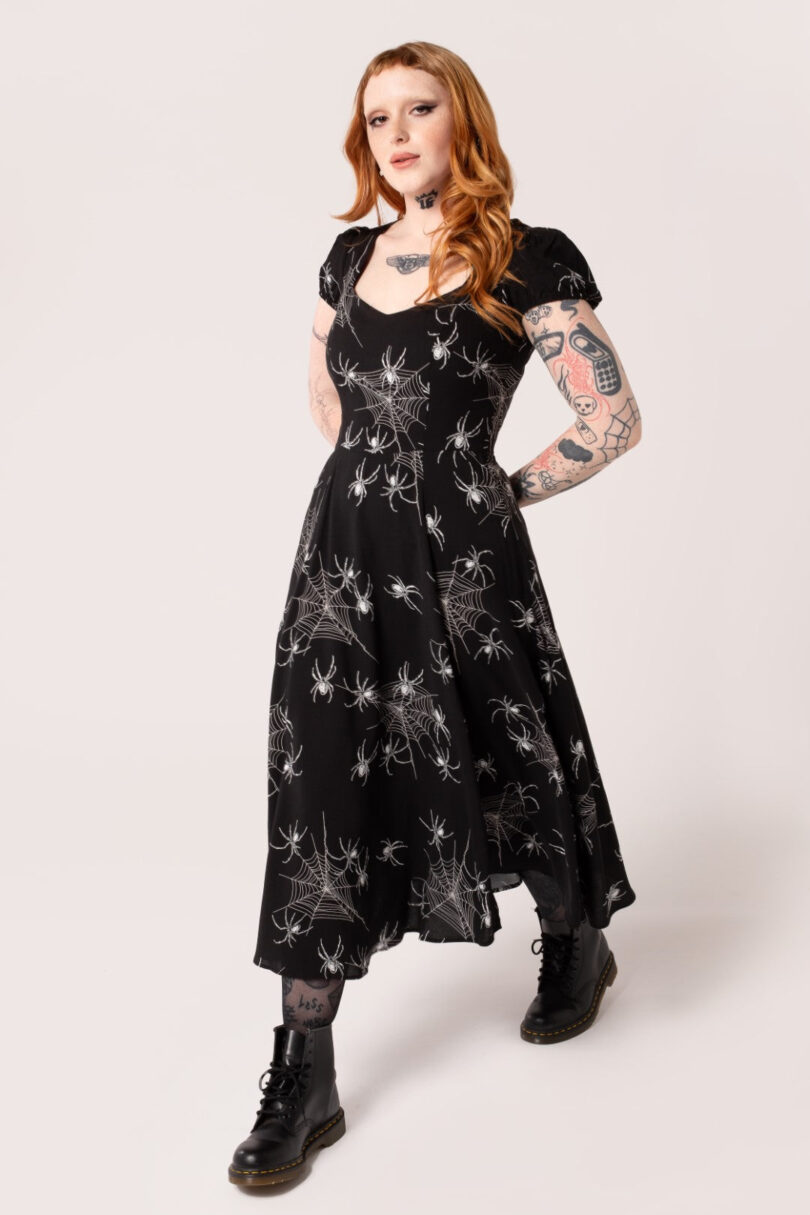 Grungy Spider Dress  Shop now at Kitty Darling