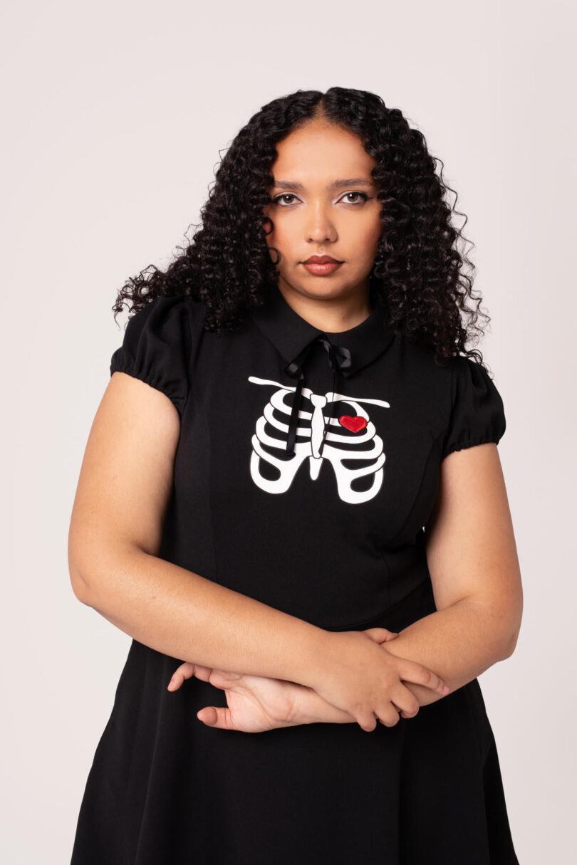 Skeleton Girl Dress  Shop now at Kitty Darling