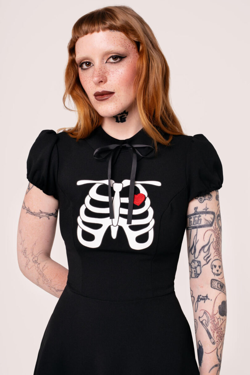 Skeleton Girl Dress  Shop now at Kitty Darling