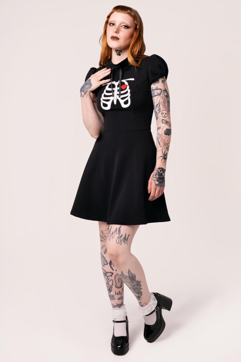 Skeleton Girl Dress  Shop now at Kitty Darling