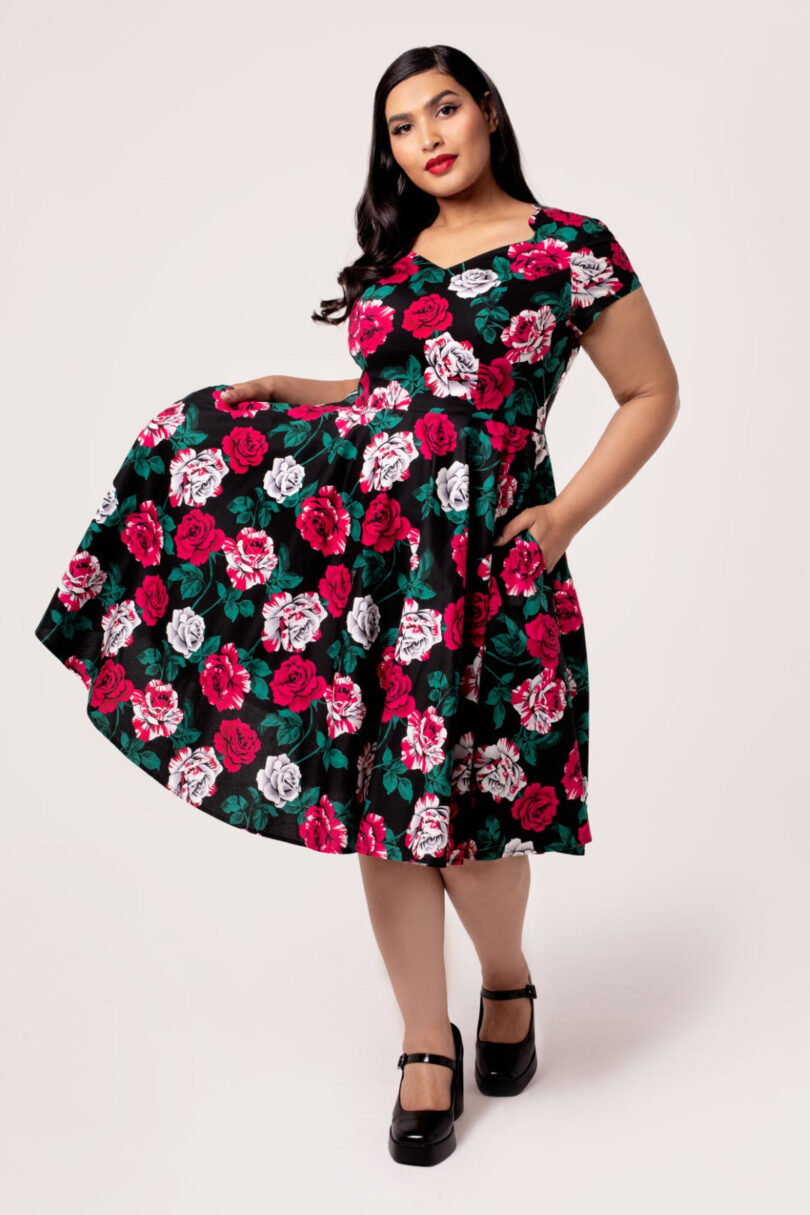 Paint Me Roses Dress  Shop now at Kitty Darling