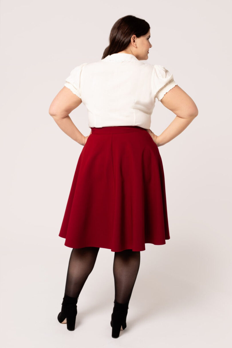 Ravenwood Skirt Dark Red  Shop now at Kitty Darling