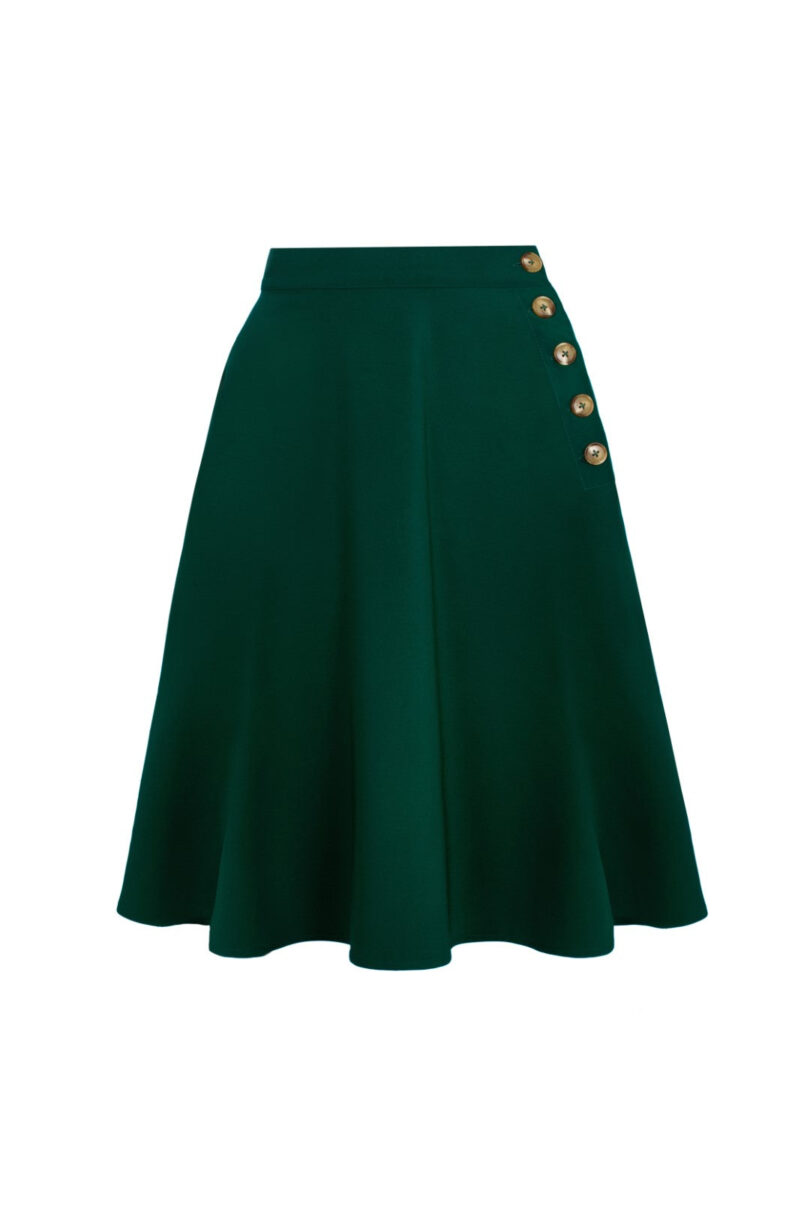 Ravenwood Skirt Dark Green  Shop now at Kitty Darling