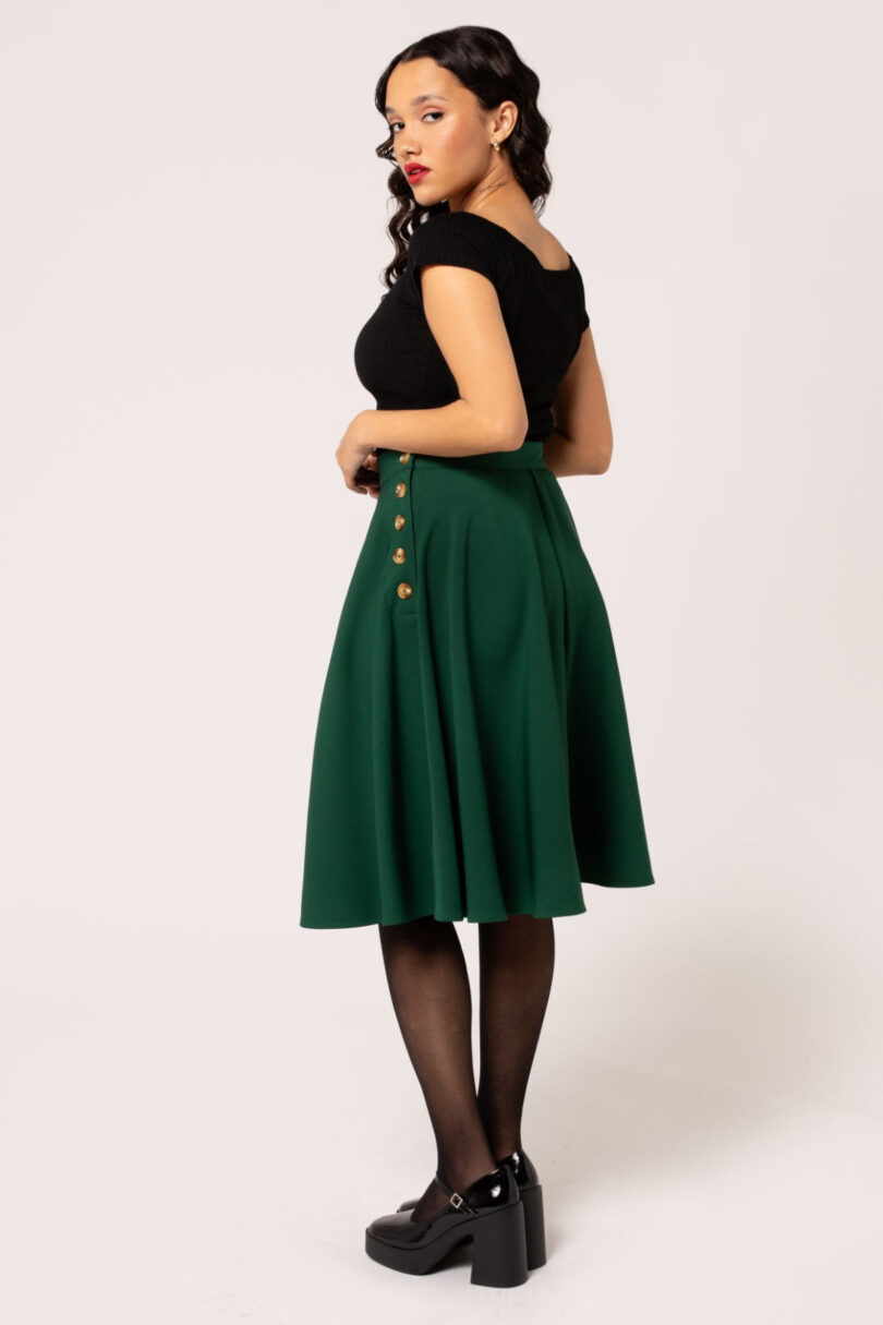 Ravenwood Skirt Dark Green  Shop now at Kitty Darling