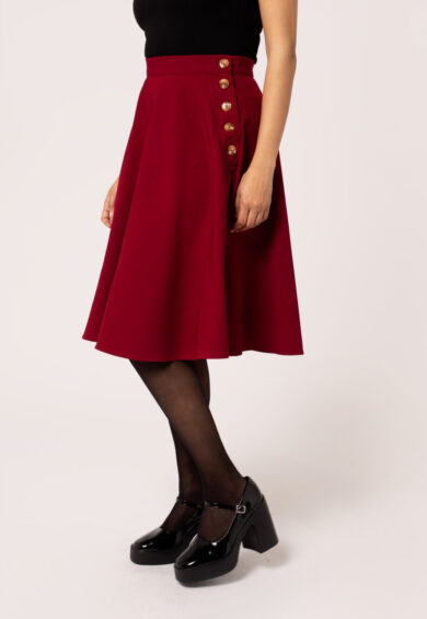 Ravenwood Skirt Dark Red – Skirt | Kitty Darling