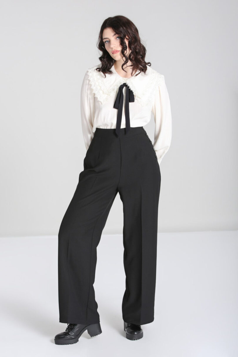 Ginger Swing Trousers Black  Shop now at Kitty Darling