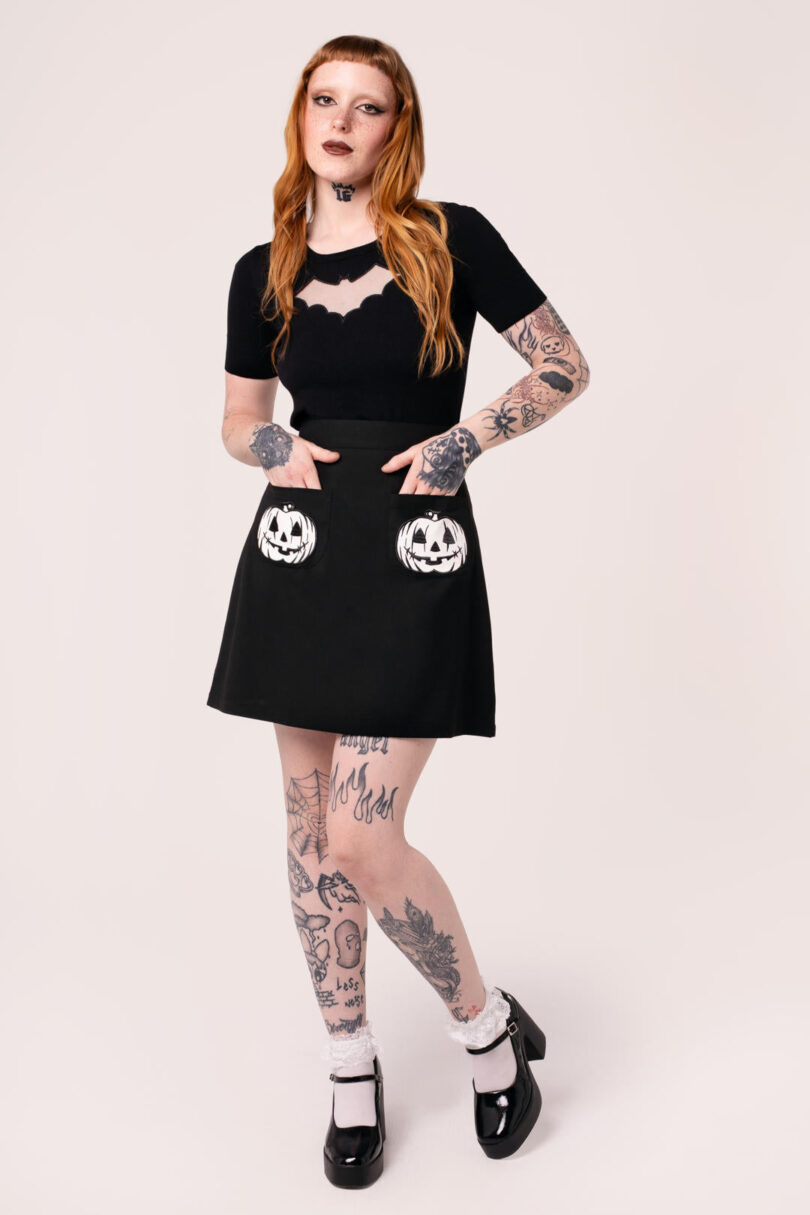 Skelli Skirt  Shop now at Kitty Darling