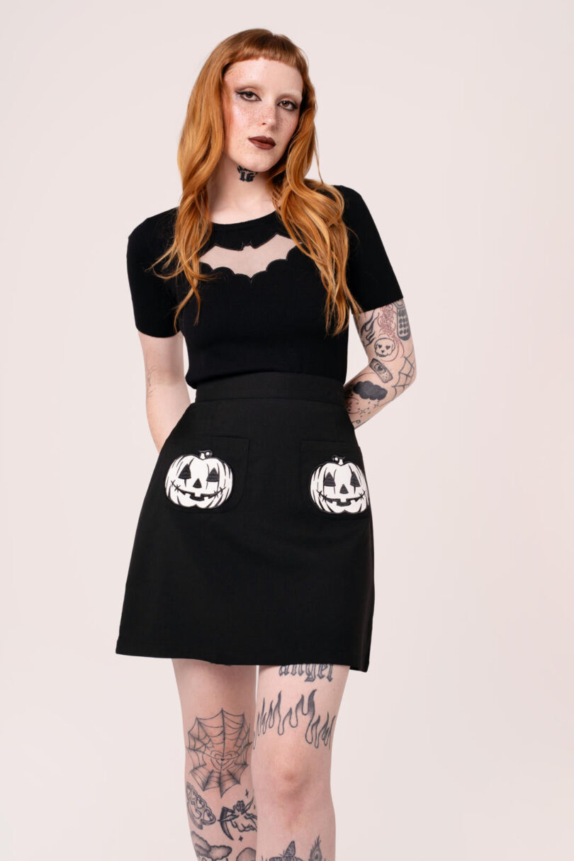 Skelli Skirt  Shop now at Kitty Darling
