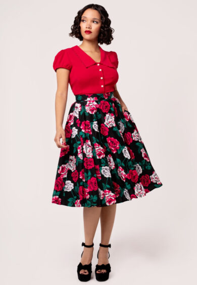 Paint Me Roses Skirt – Skirt | Kitty Darling