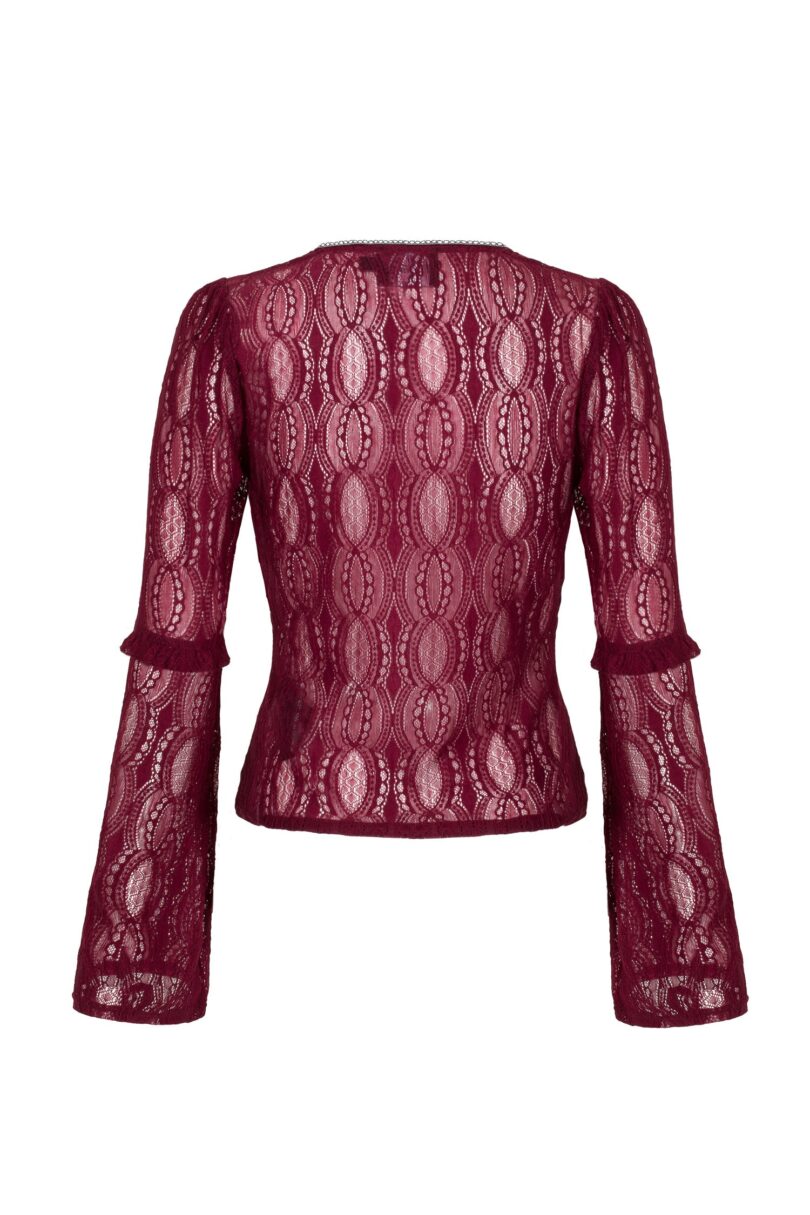 Rhea Top Burgundy  Shop now at Kitty Darling