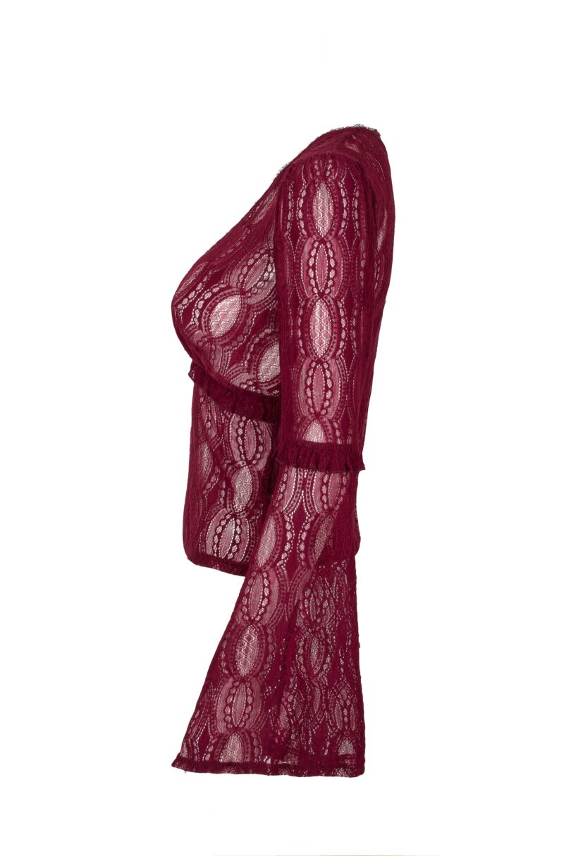 Rhea Top Burgundy  Shop now at Kitty Darling