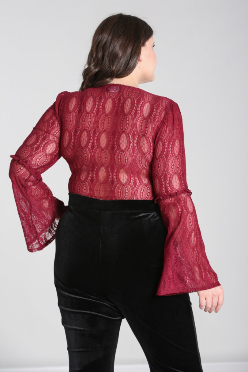 Rhea Top Burgundy  Shop now at Kitty Darling