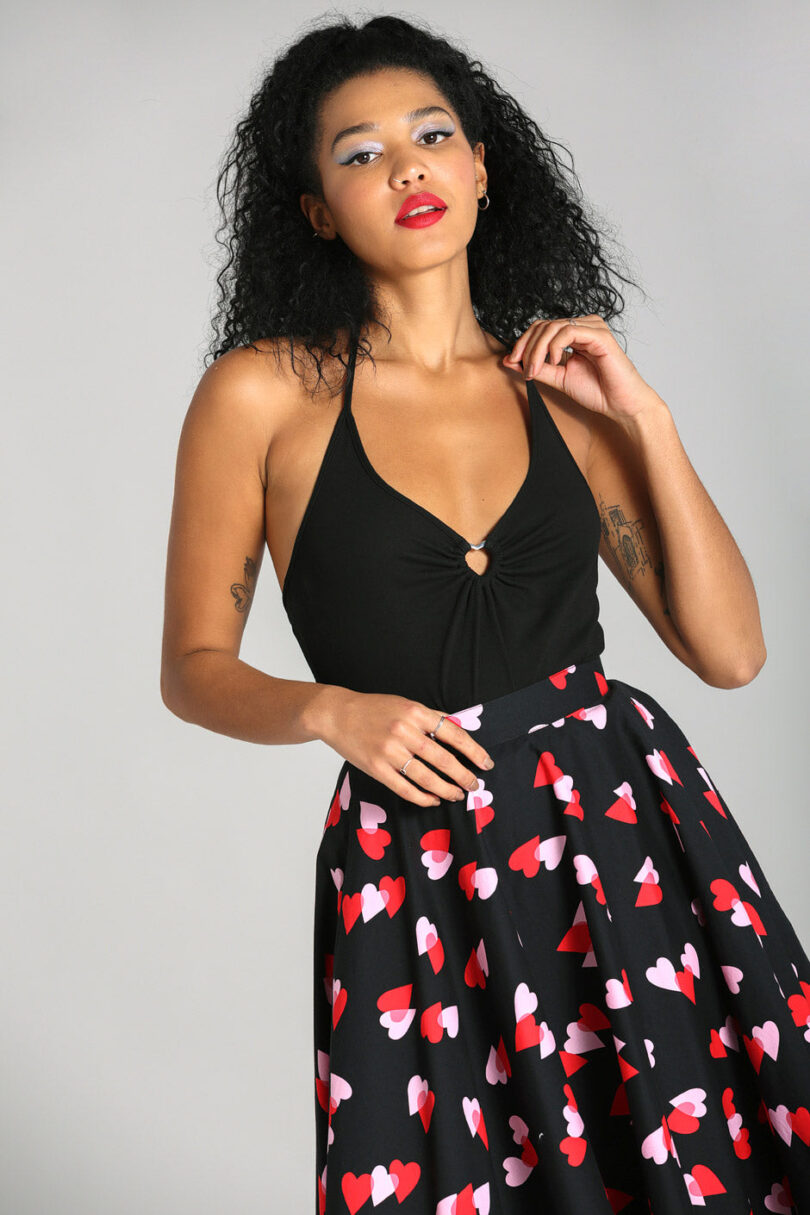 Cheryl Top BLK  Shop now at Kitty Darling
