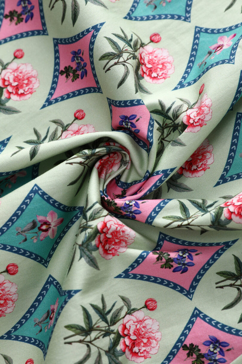 Penelope II Quartrefoil Mint Green Shirt Dress  Shop now at Kitty Darling