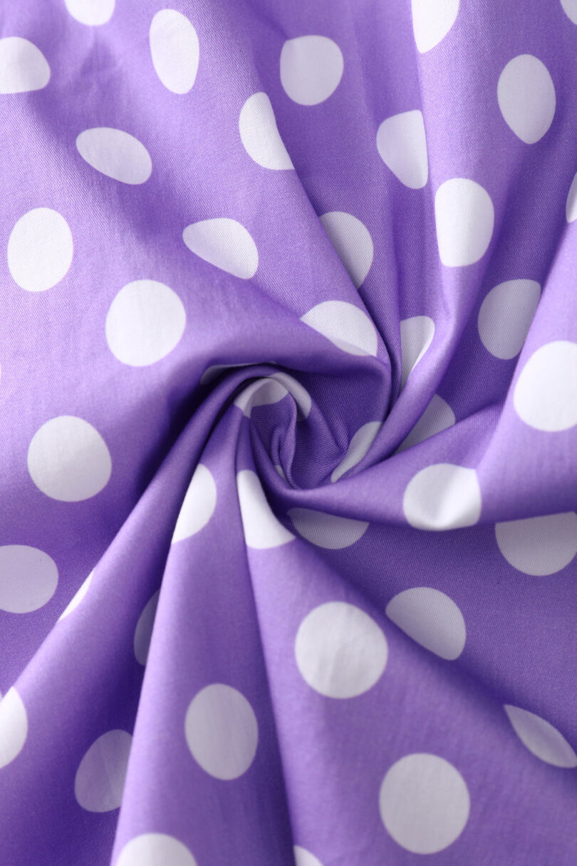 Penelope II Lilac Polka Dot Shirt Dress  Shop now at Kitty Darling