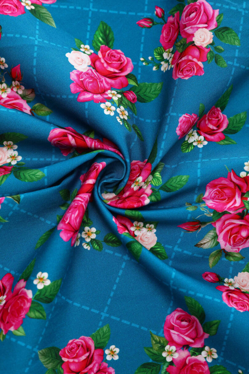 Mollie Rose Full Circle Shirt Dress In Blue  Shop now at Kitty Darling