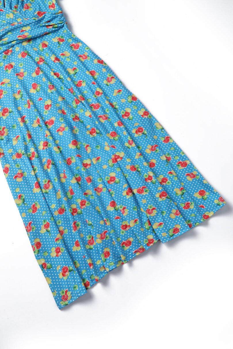 Donna Citrus Print Polka Dot Dress  Shop now at Kitty Darling